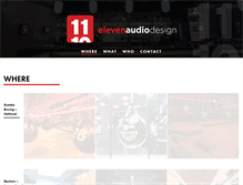 Tablet Screenshot of elevenaudiodesign.com